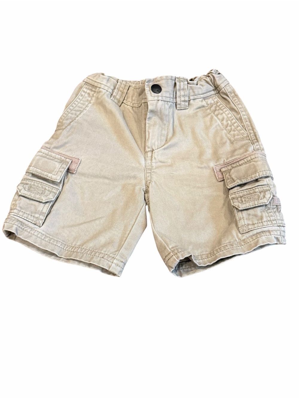 Quiksilver, Boys Khaki Cargo Shorts with Utility Pockets, Size 2T